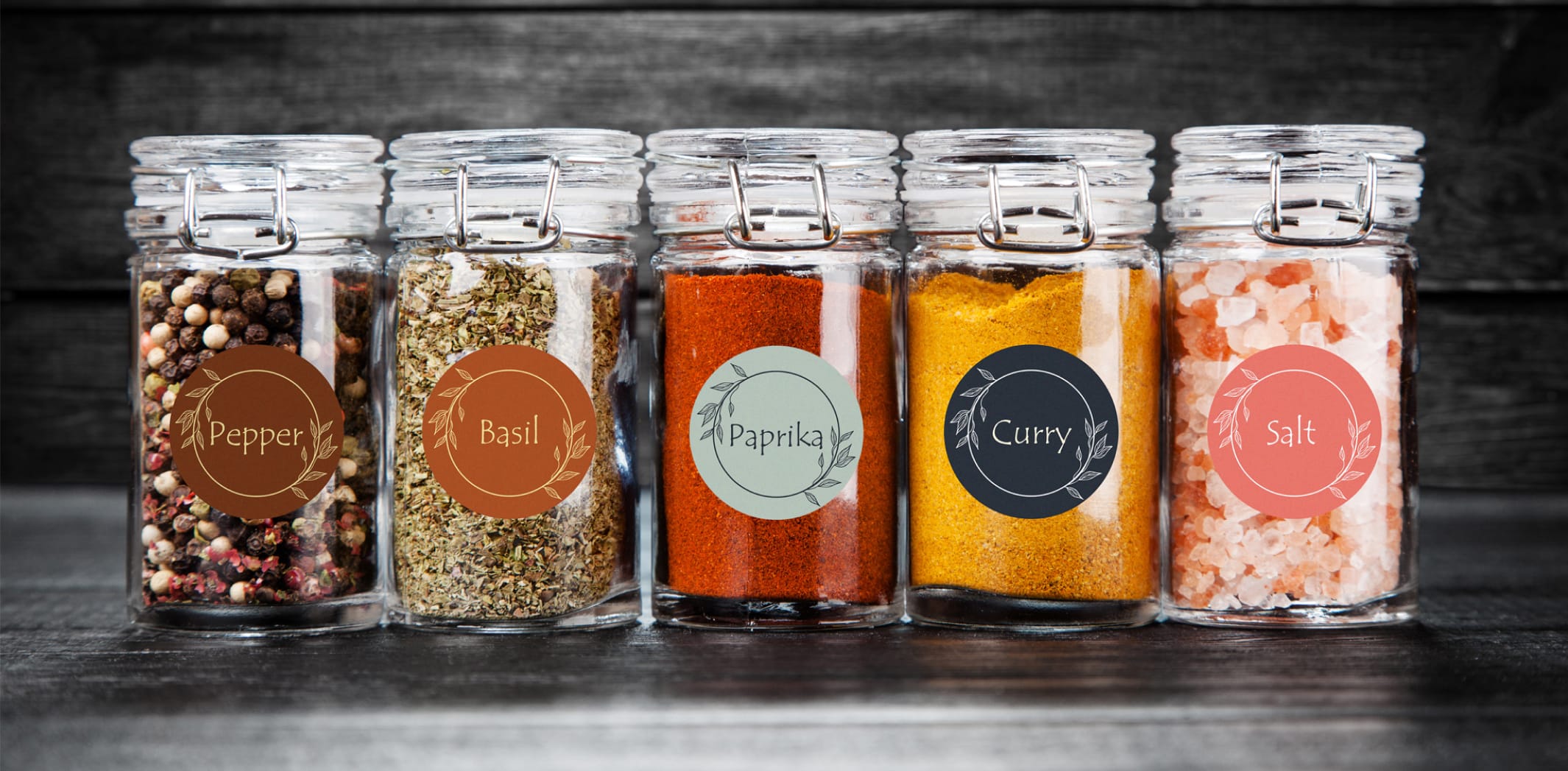 Spice jars with custom labels nz